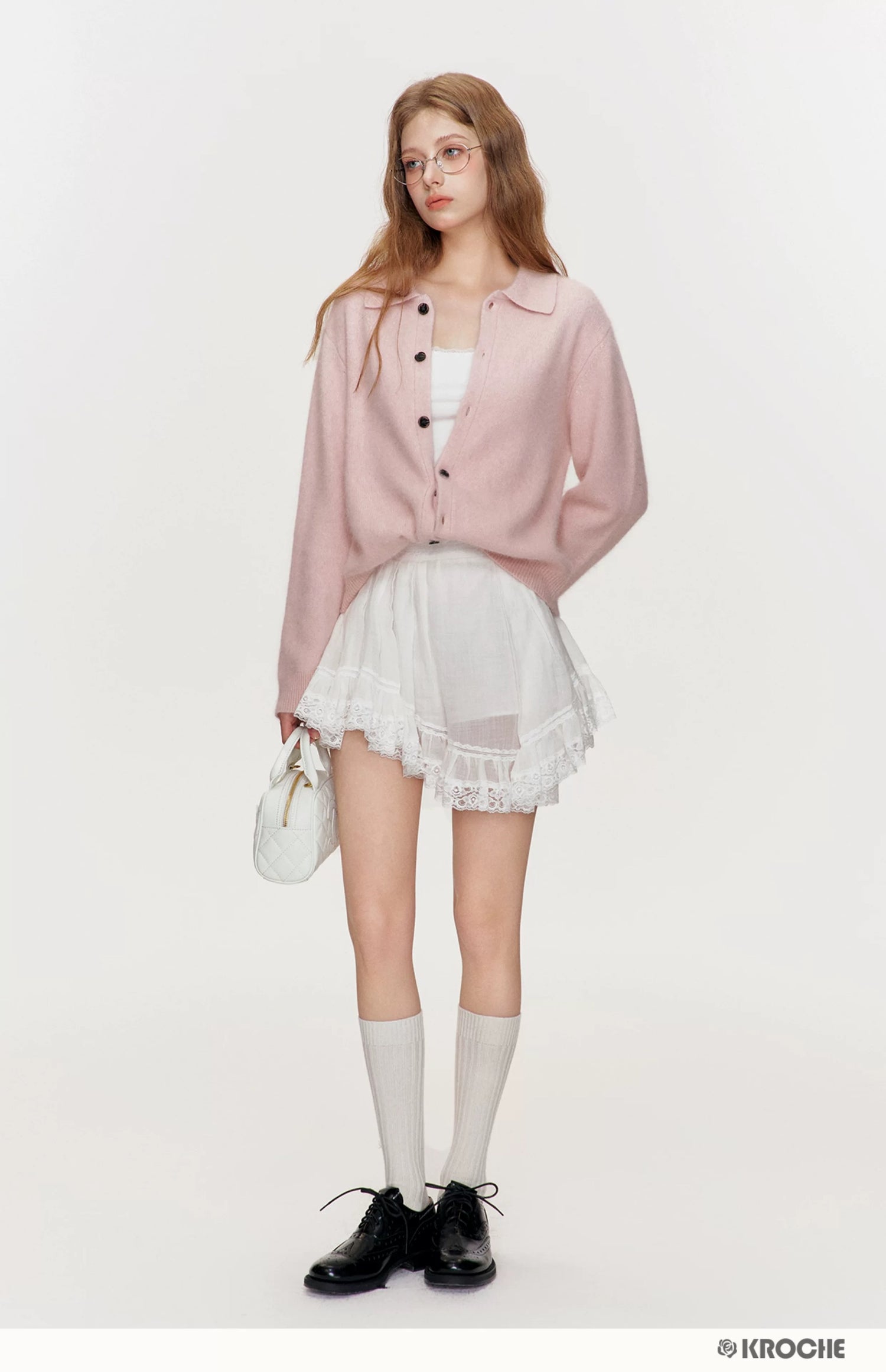 Kroche KB4366 Casual loose knit cardigan jacket
