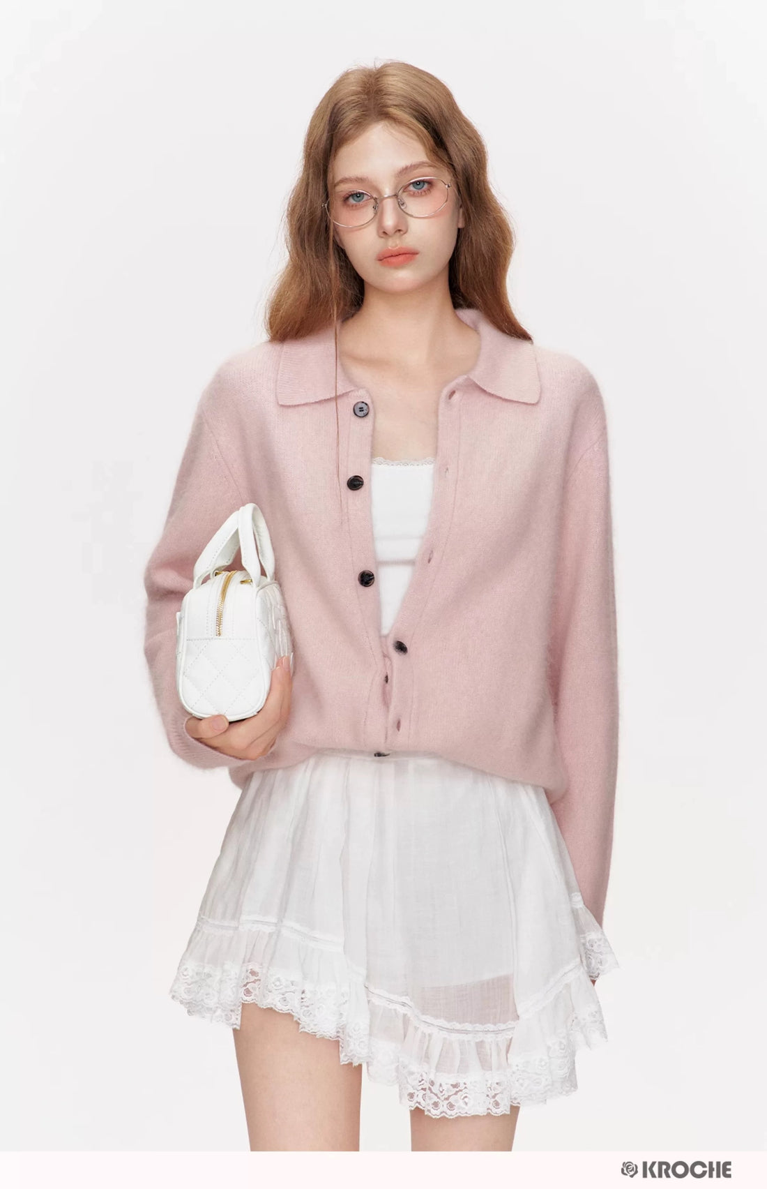 Kroche KB4366 Casual loose knit cardigan jacket