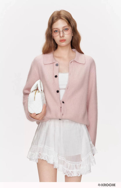 Kroche KB4366 Casual loose knit cardigan jacket