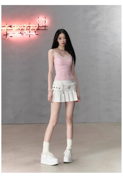 VIA PITTI VIABTP235 Lace bow camisole vest
