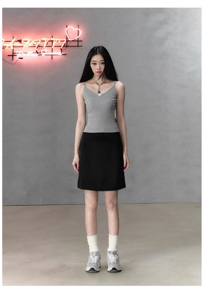 VIA PITTI VIABTP235 Lace bow camisole vest
