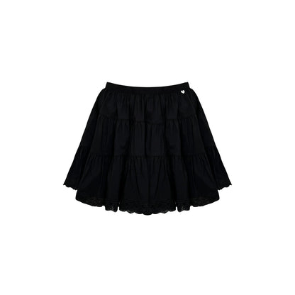 AsGony ASG24405 Lace multi-layer fluffy skirt