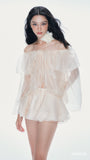 Jirene Off-shoulder Tulle Set