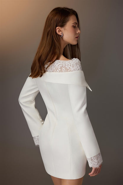 KEIRA TONG Lace Trimmed Dress