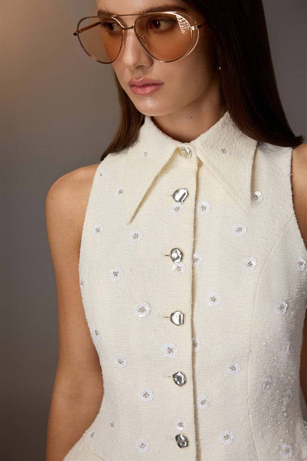 KEIRA TONG Kodemari Waistcoat &amp; Kodemari Wide-leg Pants