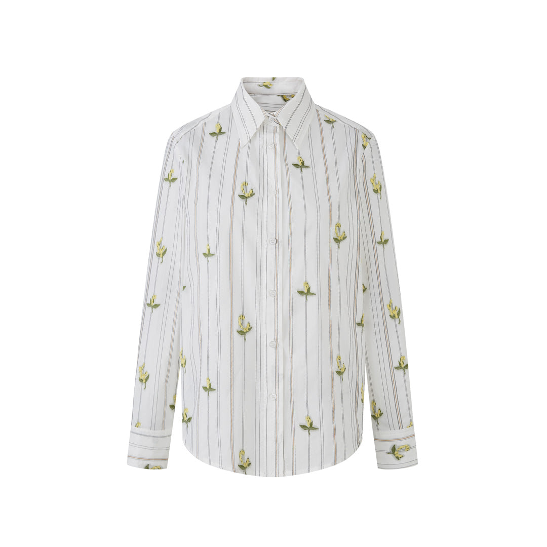 Lafreedom LAF360111 Embroidered vacation style shirt