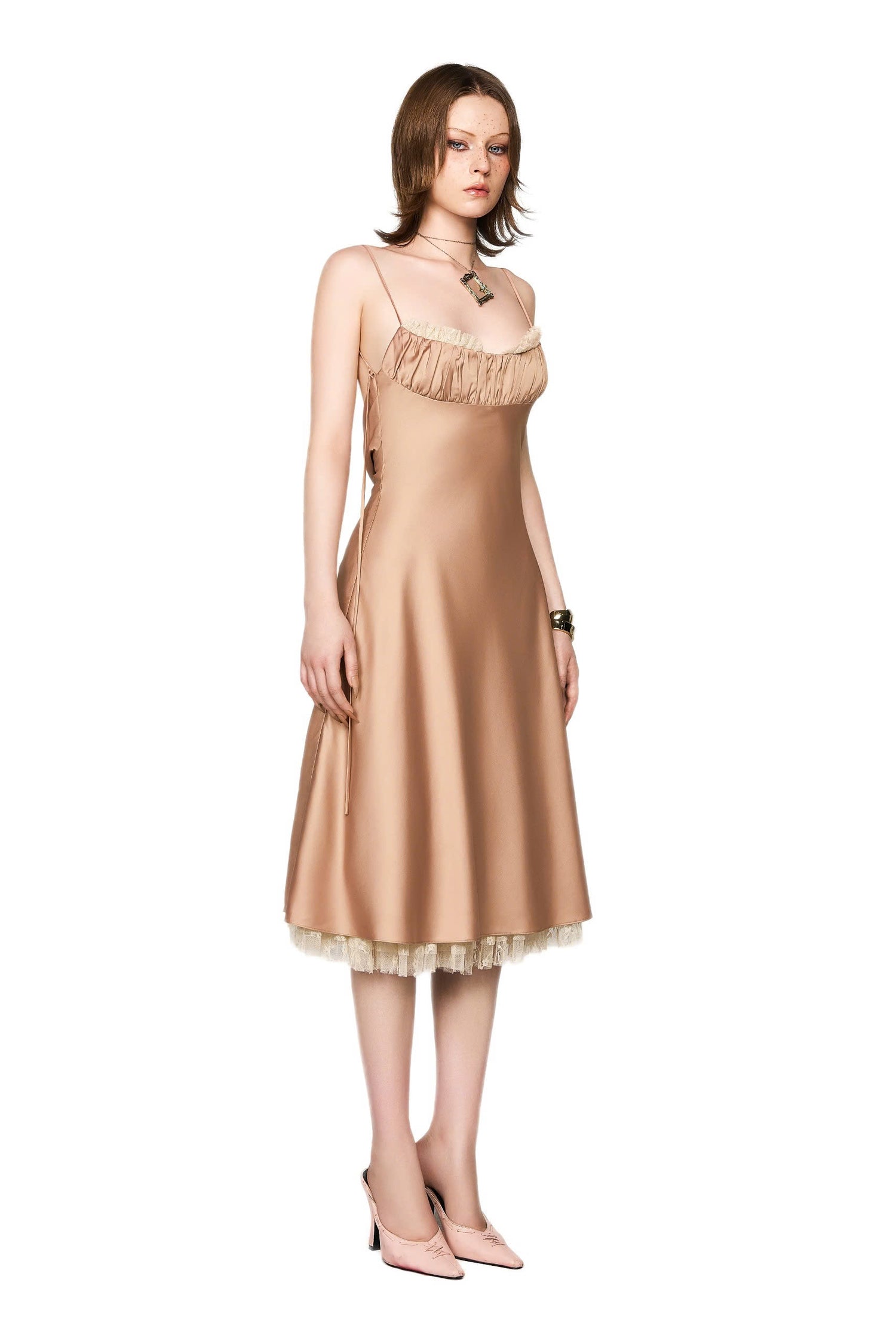 LSEOUL LORE DRESS-Champagne