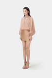 Montsand Zahra Shirt Or Rosa Skirt-Brown