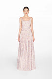 Montsand Lavender Pleated Maxi Dress