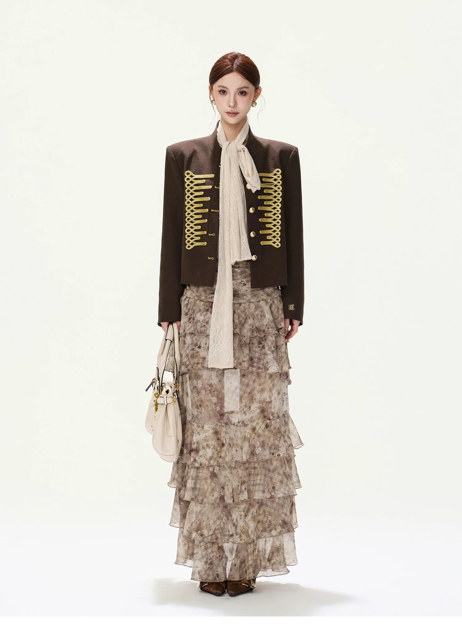 CYNR Vintage Palace-Style Short Jacket
