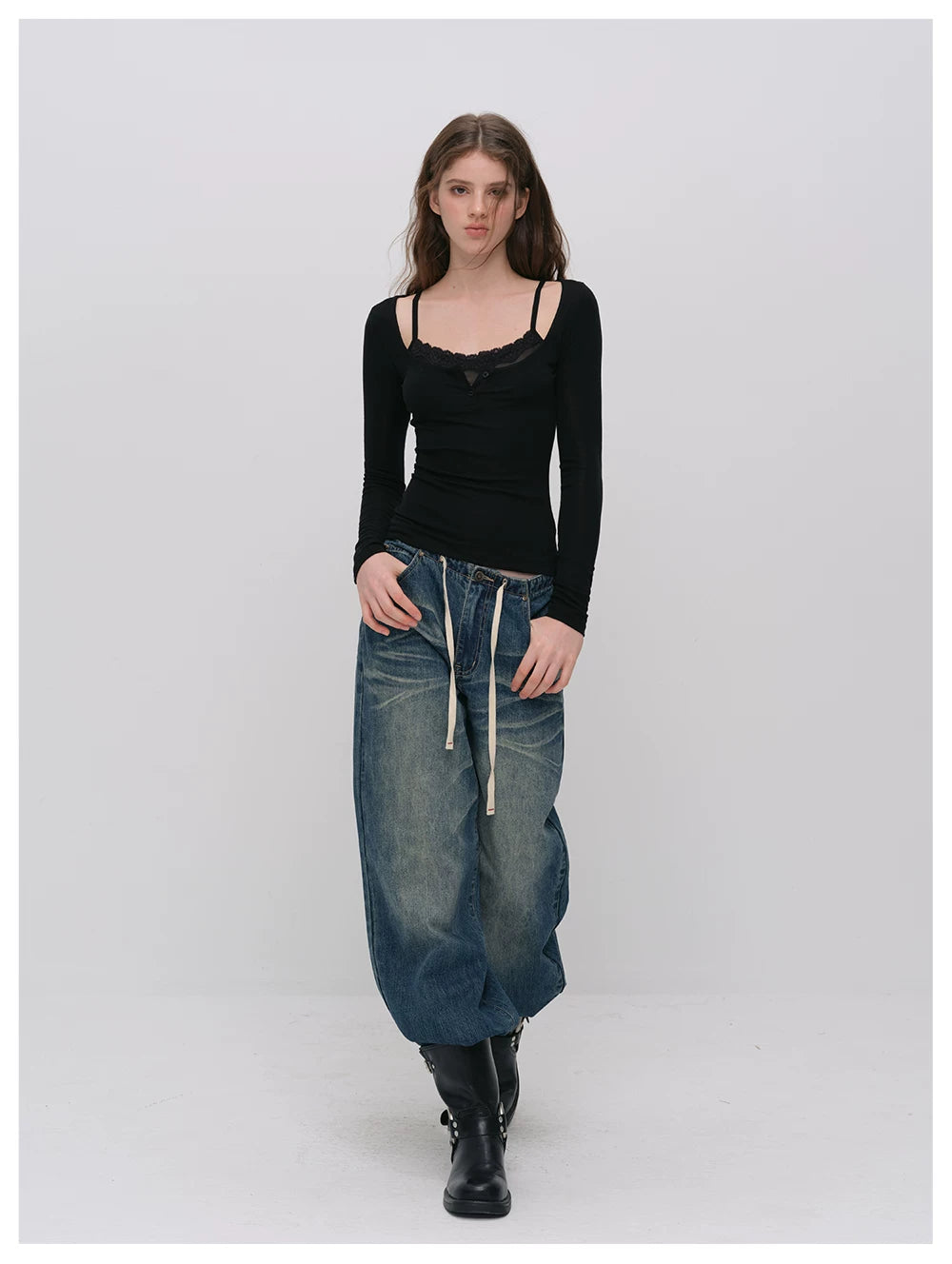 VIA PITTI VIACT6342 Tencel-Wool Blend Top