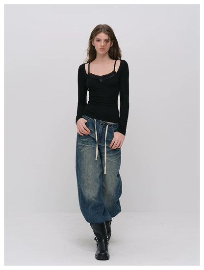 VIA PITTI VIACT6342 Tencel-Wool Blend Top