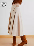 ODTD Wool pleated skirt