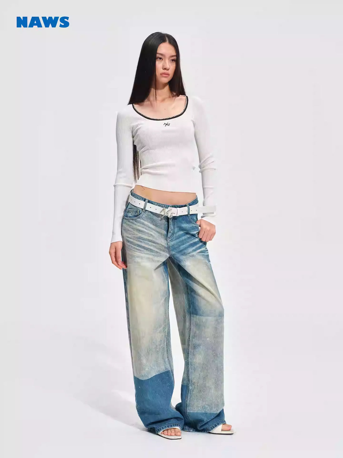 NAWS Retro loose straight leg pants