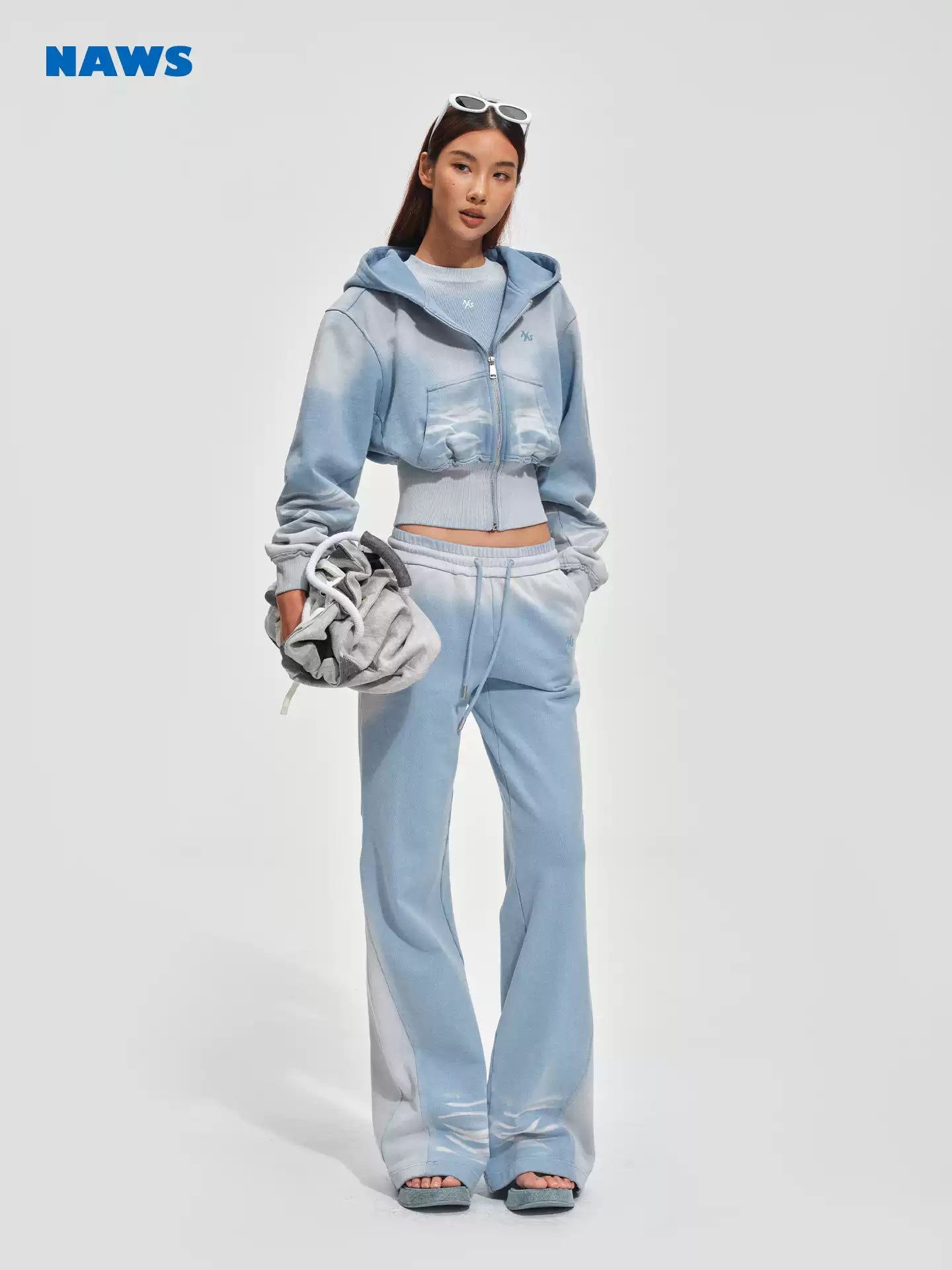 NAWS Make vintage silhouette micro flared sweatpants