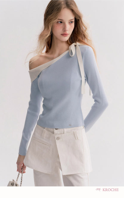 Kroche Denim straight-leg jeans ( skirt panel removable )