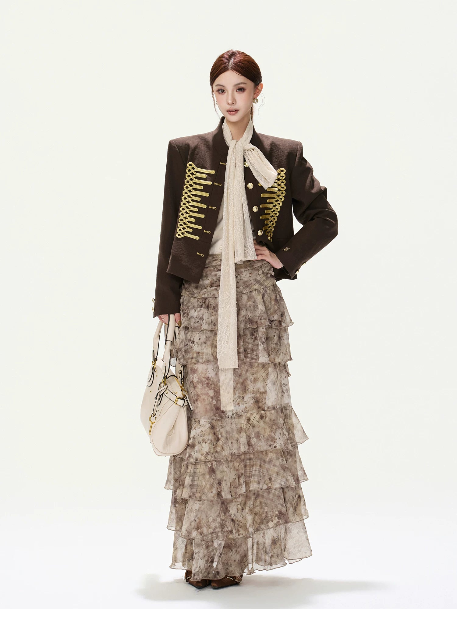 CYNR Vintage Palace-Style Short Jacket