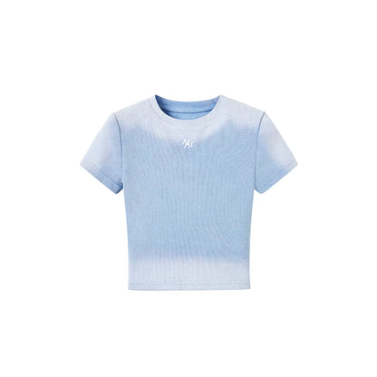 NAWS Sand washed vintage round neck T-shirt