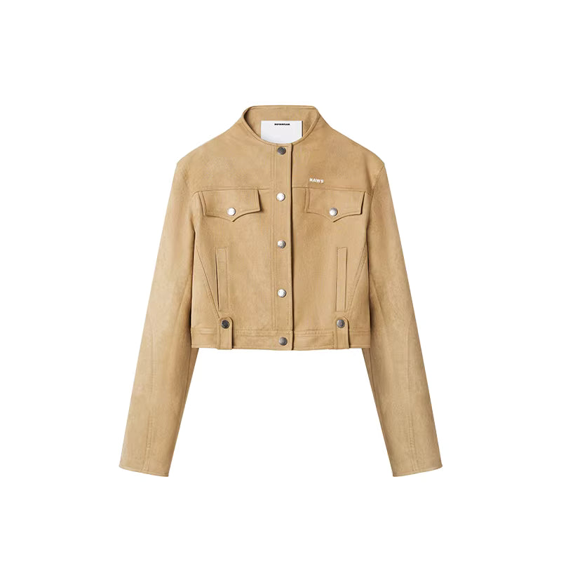 NAWS Suede slimming short jacket top