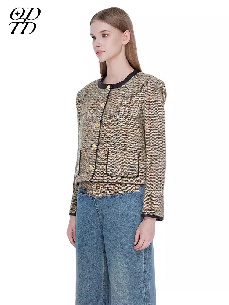 ODTD Vintage patchwork short jacket