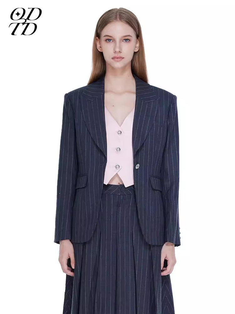 ODTD Fake two-piece vest suit