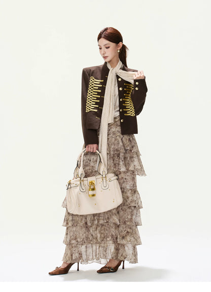 CYNR Vintage Palace-Style Short Jacket