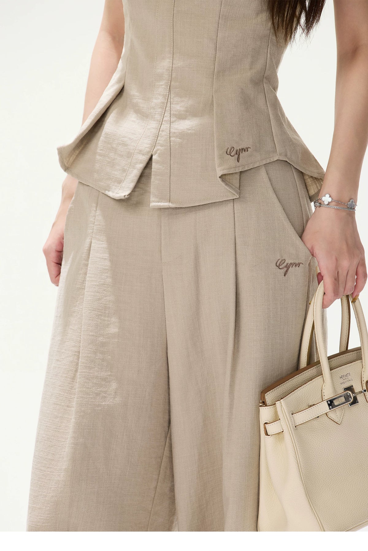 CYNR French Chic Cotton-Linen Blend Set