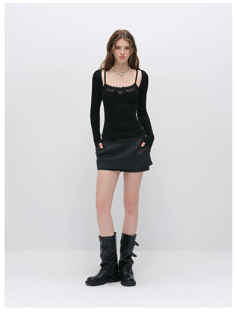 VIA PITTI VIACT6342 Tencel-Wool Blend Top