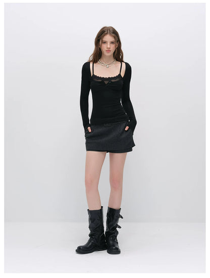 VIA PITTI VIACT6342 Tencel-Wool Blend Top