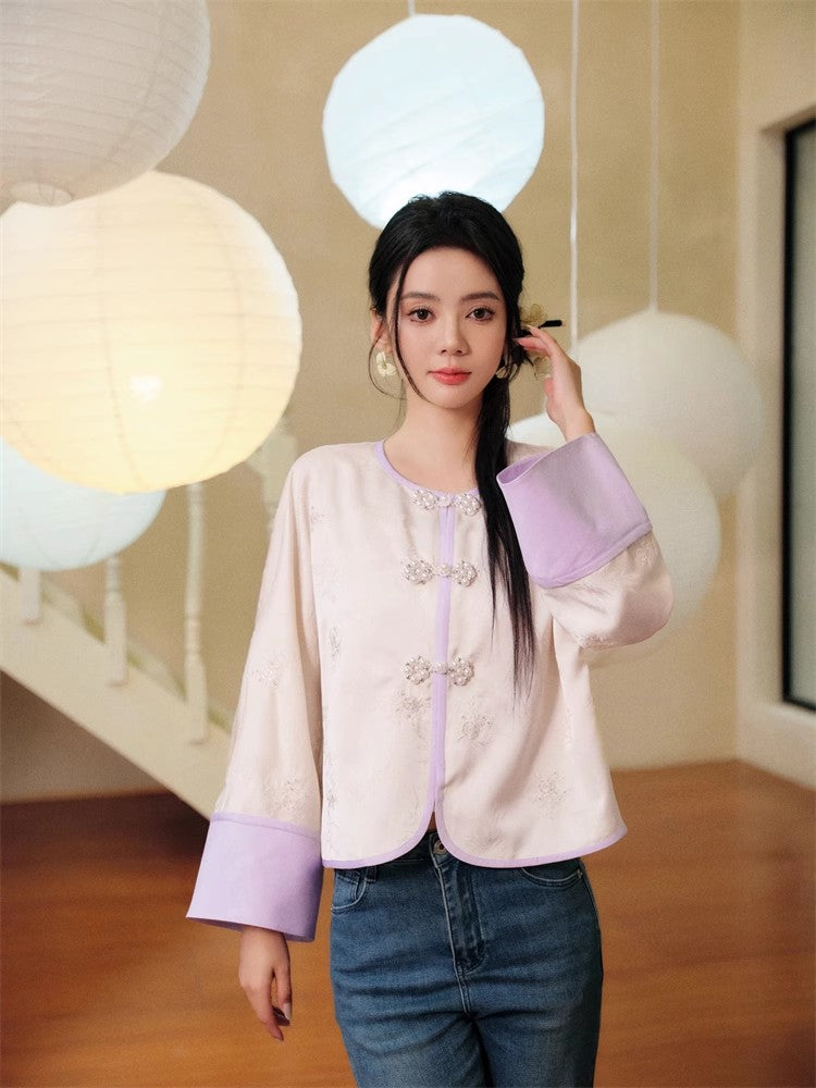 11 niseey Pink Chinese-style Coat