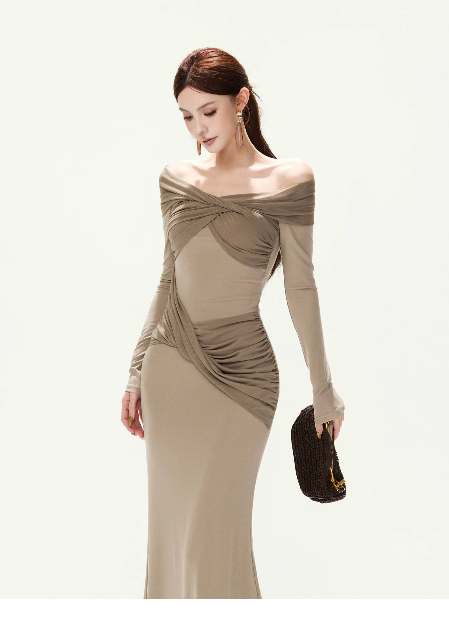 CYNR Off-the-Shoulder Dress