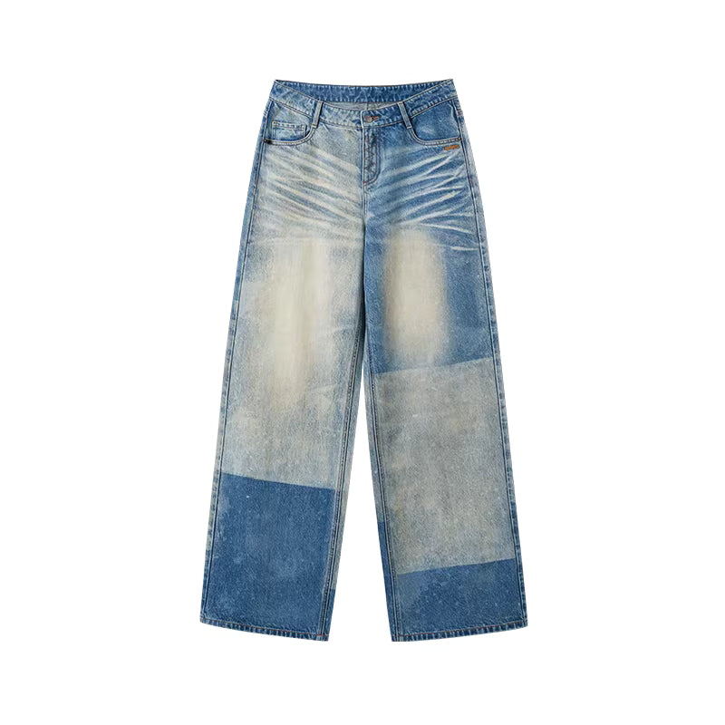 NAWS Retro washed loose straight leg pants
