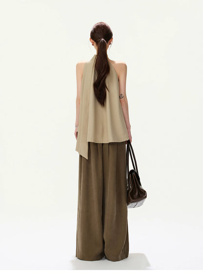 CYNR Sleeveless Halter Tank Top