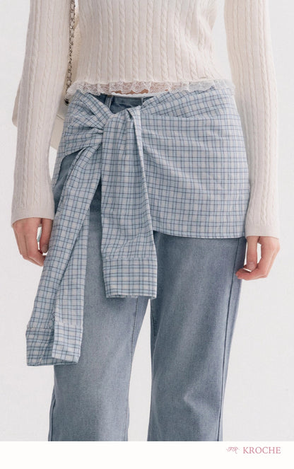 Kroche High-Waist Slim-Fit Bootcut Jeans