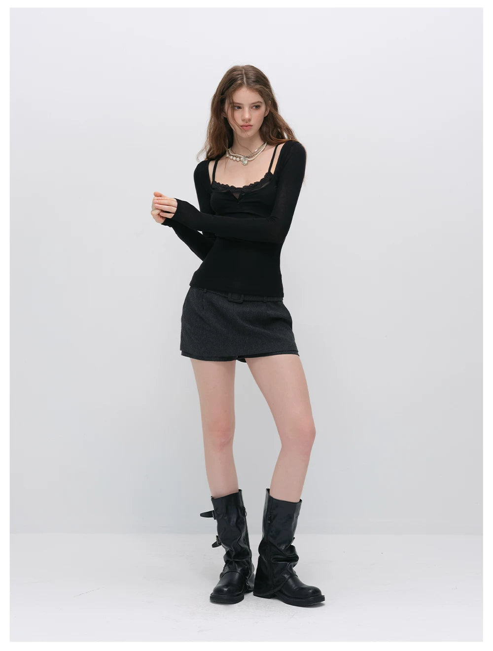 VIA PITTI VIACT6342 Tencel-Wool Blend Top
