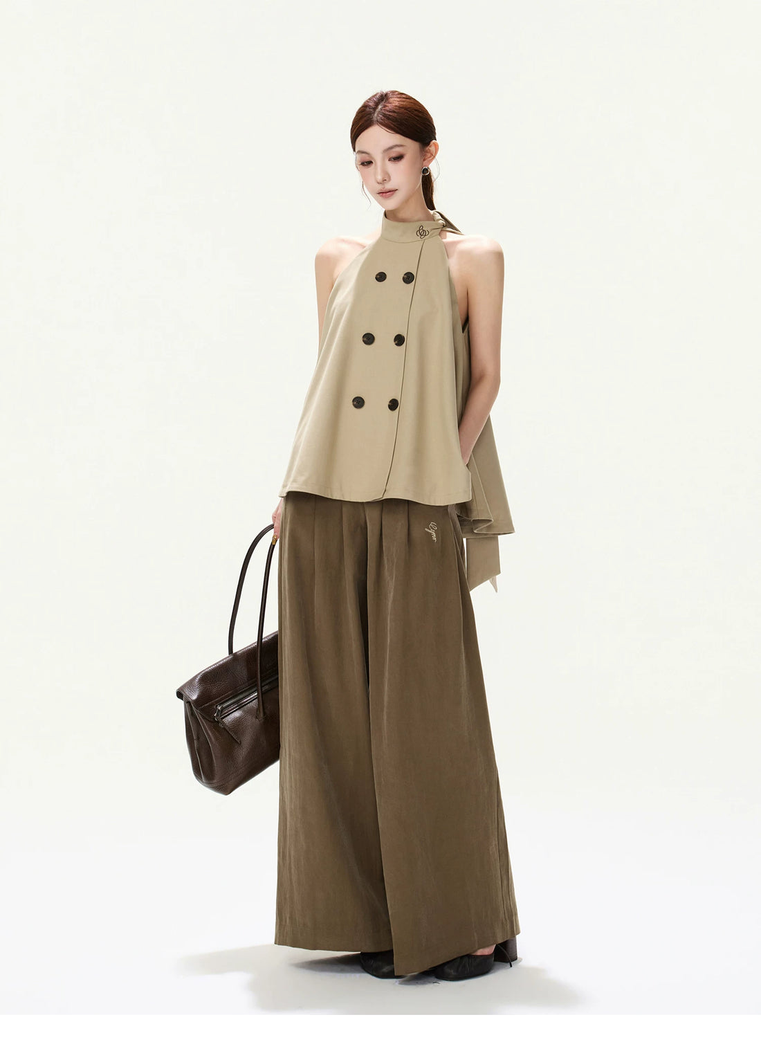 CYNR Sleeveless Halter Tank Top