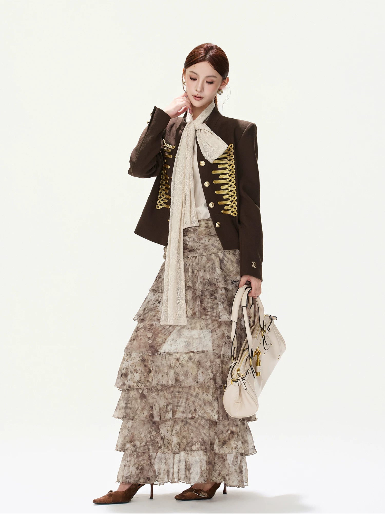 CYNR Vintage Palace-Style Short Jacket