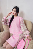 11 niseey Plum Blossom Short Hoddie Set