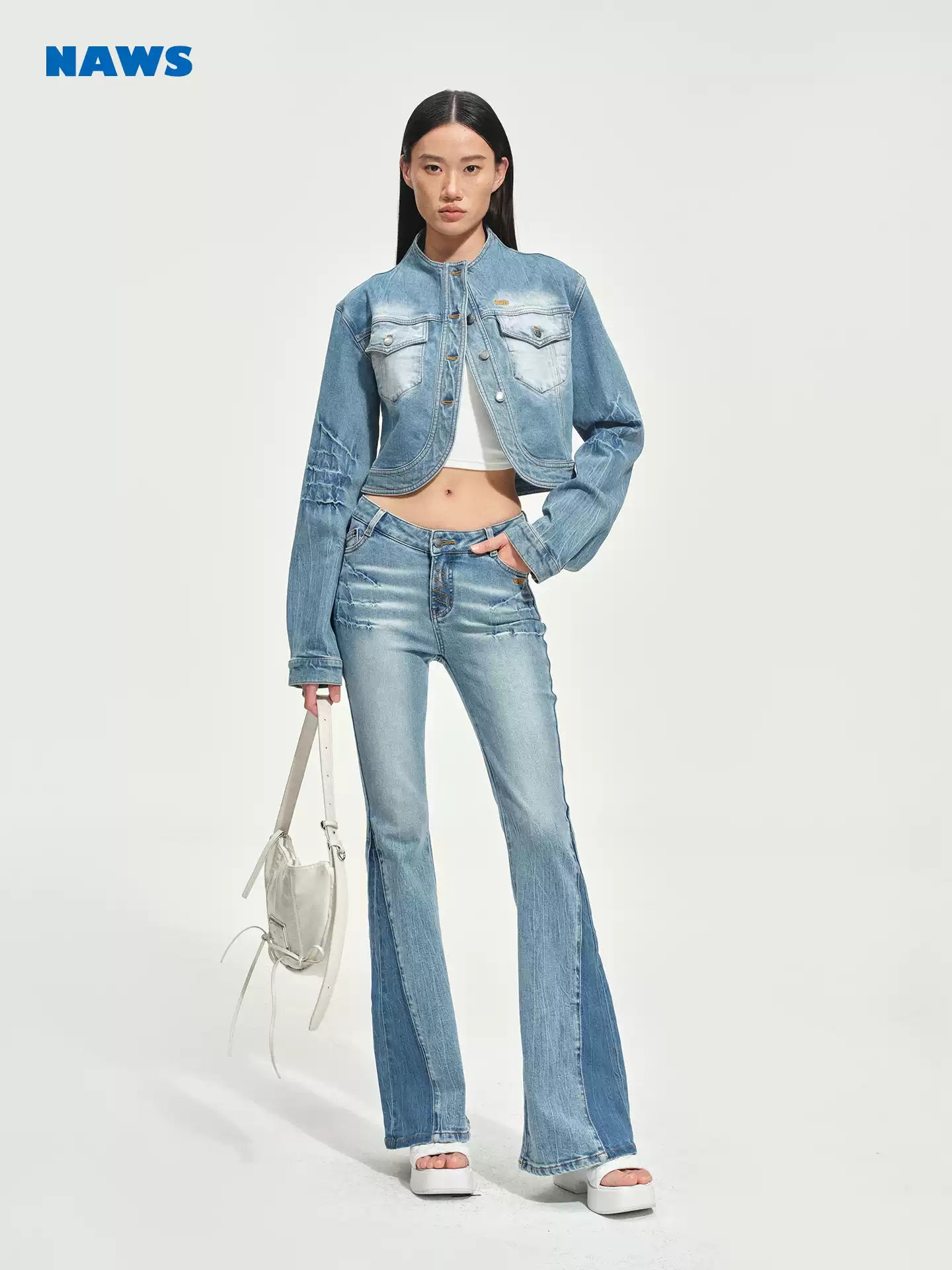 NAWS Wash tight micro flared pants