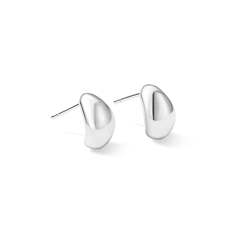 ARSIS Stream golden bean earrings