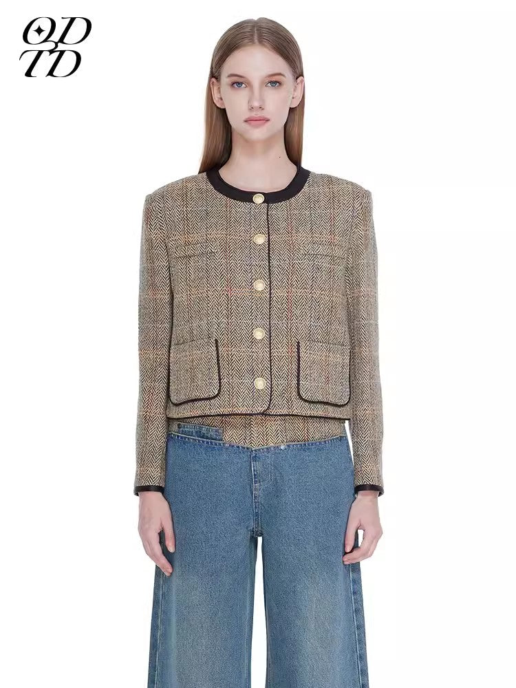 ODTD Vintage patchwork short jacket
