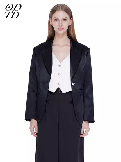 ODTD Fake two-piece vest suit