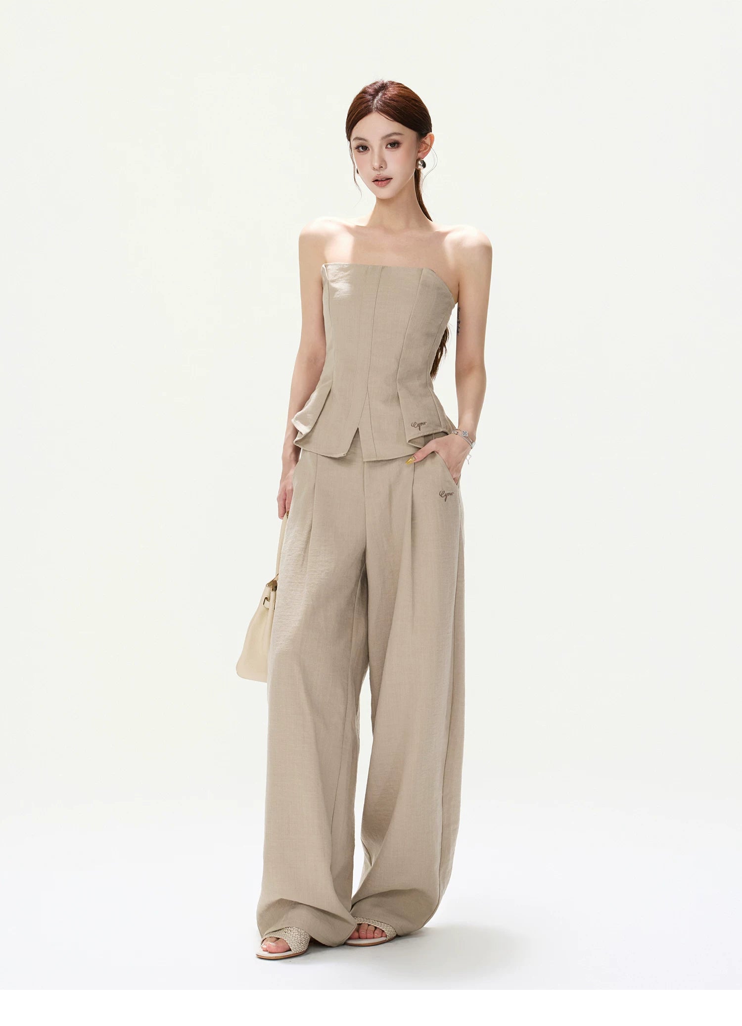 CYNR French Chic Cotton-Linen Blend Set