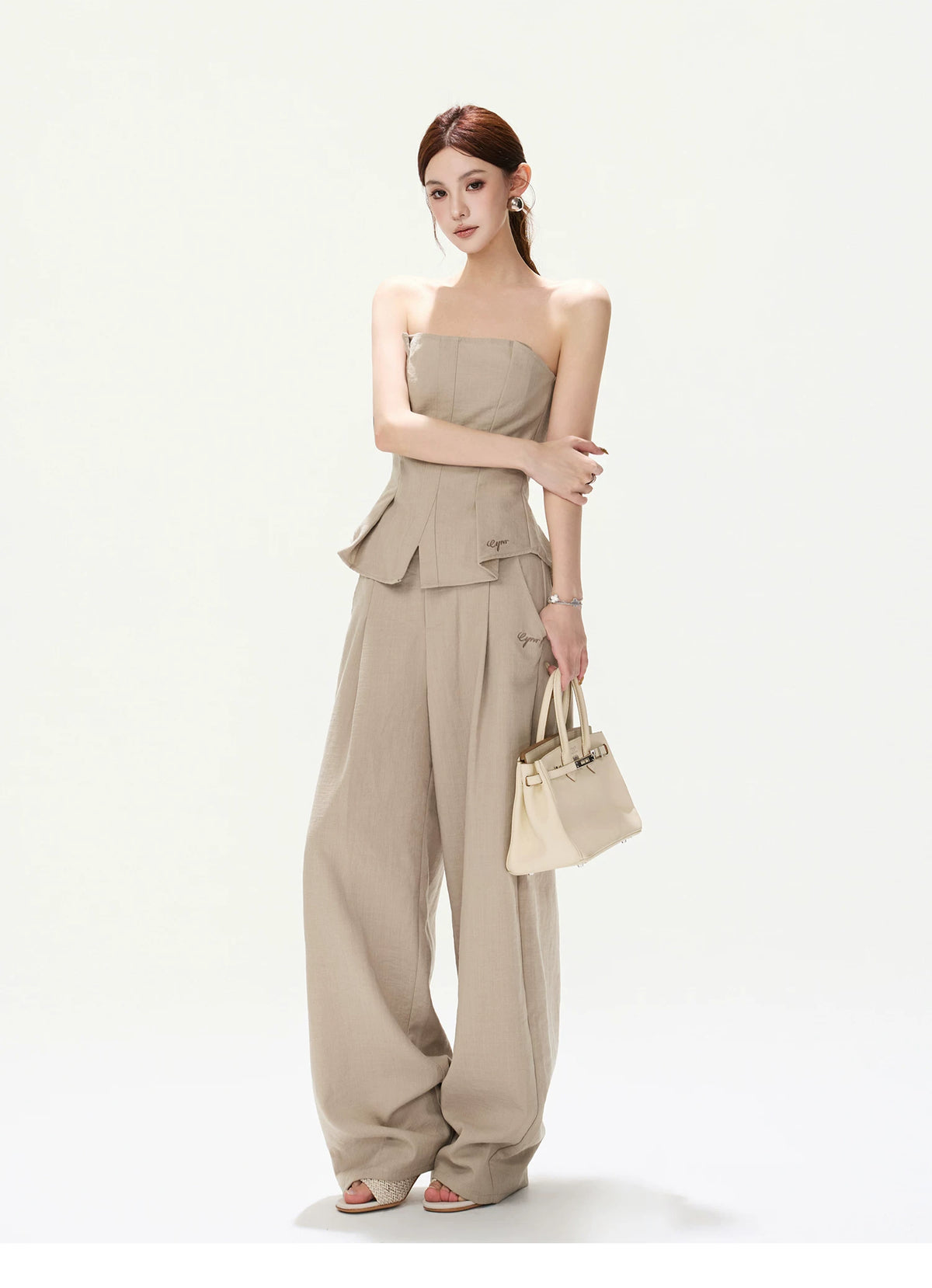 CYNR French Chic Cotton-Linen Blend Set