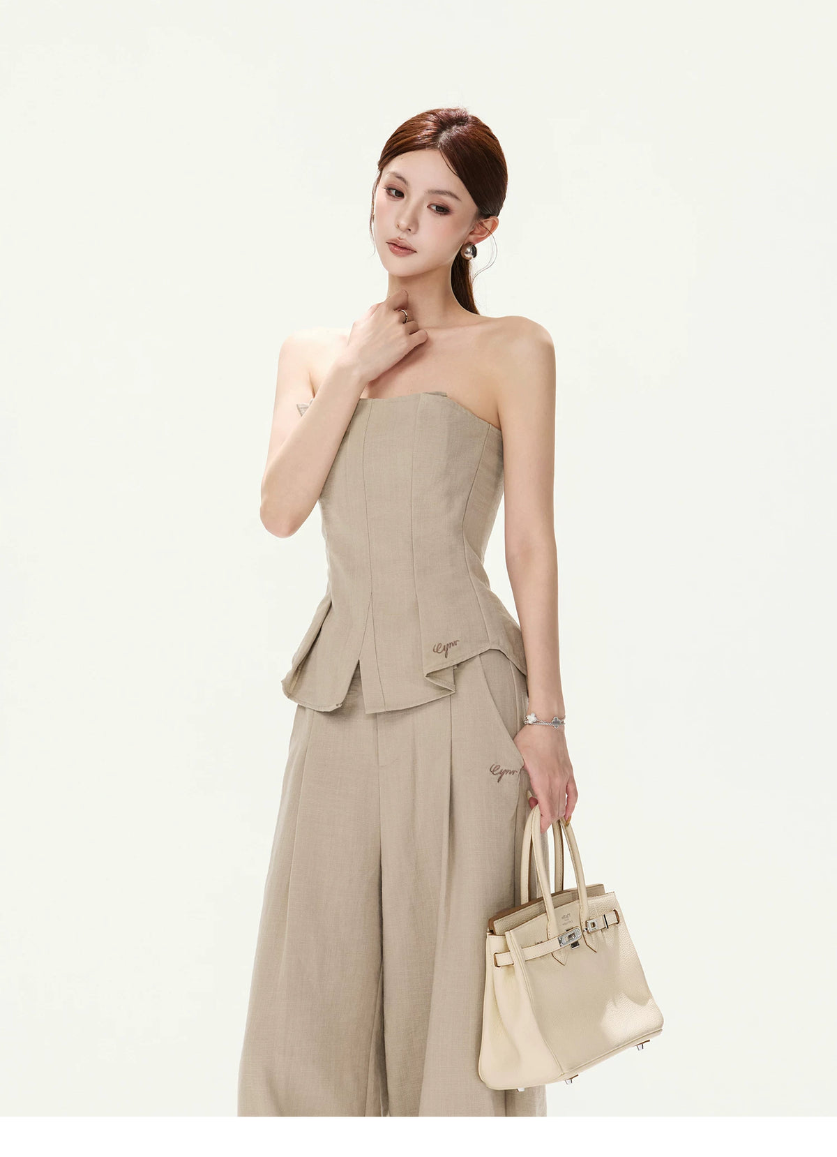 CYNR French Chic Cotton-Linen Blend Set