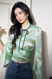 11 niseey Knotted Floral Top