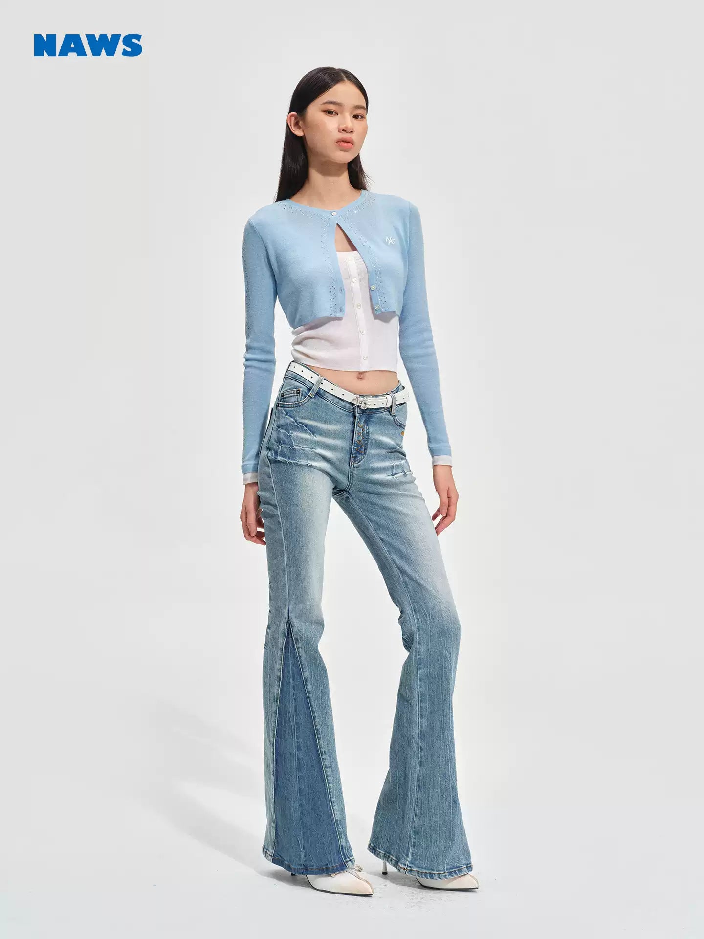 NAWS Wash tight micro flared pants