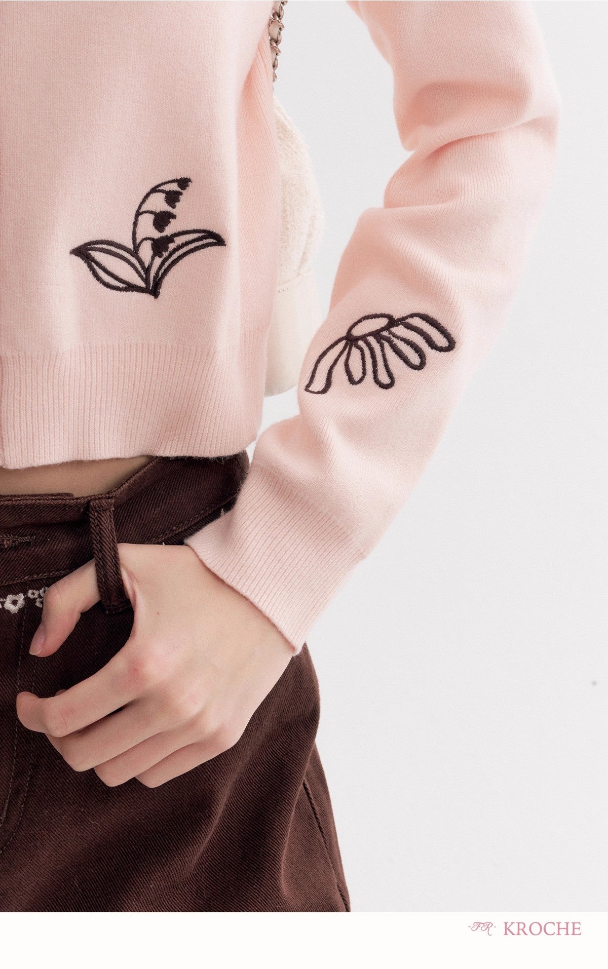 Kroche Long-Sleeve Knit Cardigan（2 color）
