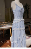 Pre Party fairy blue diamond mini dress