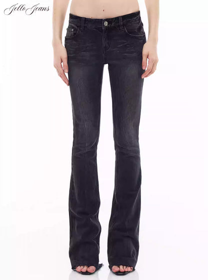 JELLOJELLO Flared elastic low waisted jeans